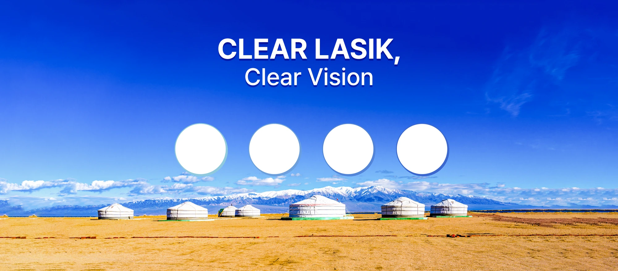 CLEAR LASIK Clear Vision — desert landscape banner
